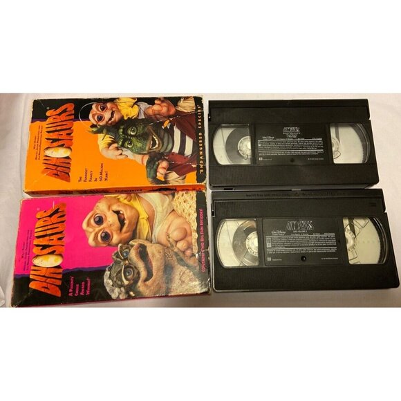 2 Dinosaurs TV Show VHS Lot Tested Vol 3 & 4 Disney 3 Episodes Golden Child - Picture 5 of 5